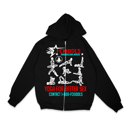 Yoga For Better Sex Zip-Up Hoodie