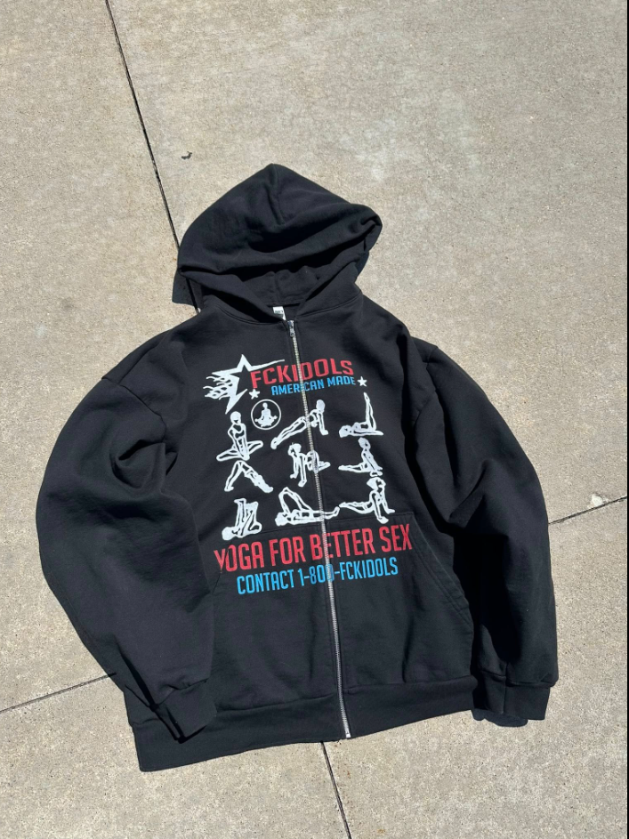 FCK IDOLS YOGA FOR BETTER SX HOODIE